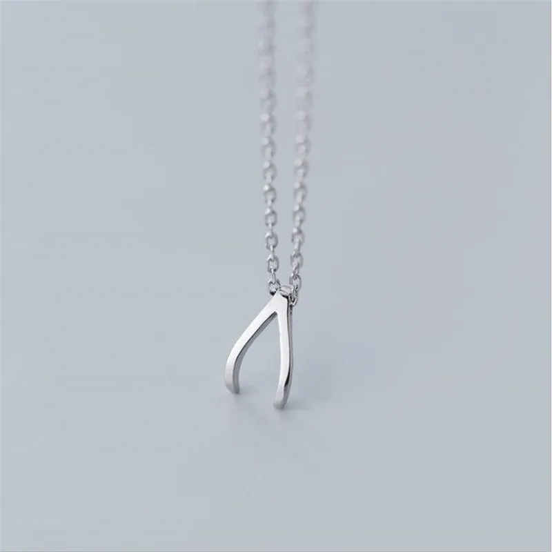 Classic Aesthetic Exquisite Simple Wishbone Forkbone 925 Sterling Silver Jewelry Hot Sale Clavicle Chain Pendant Necklaces N123
Classic Aesthetic Exquisite Simple Wishbone Forkbone 925 Sterling Silver Jewelry Hot Sale Clavicle Chain Pendant Necklaces N123