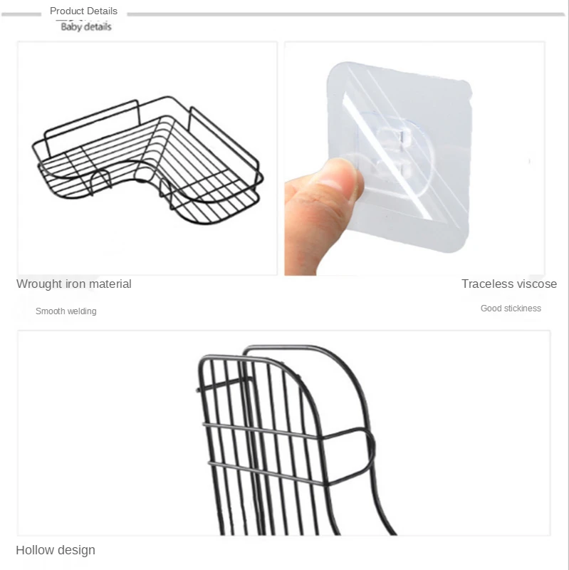 Punch-free Bathroom Storage Racks Bathroom Kitchen Corner Storage Racks Wall Hang Punch-Free Triangle Racks Bathroom Accessories
Punch-free Bathroom Storage Racks Bathroom Kitchen Corner Storage Racks Wall Hang Punch-Free Triangle Racks Bathroom Accessories