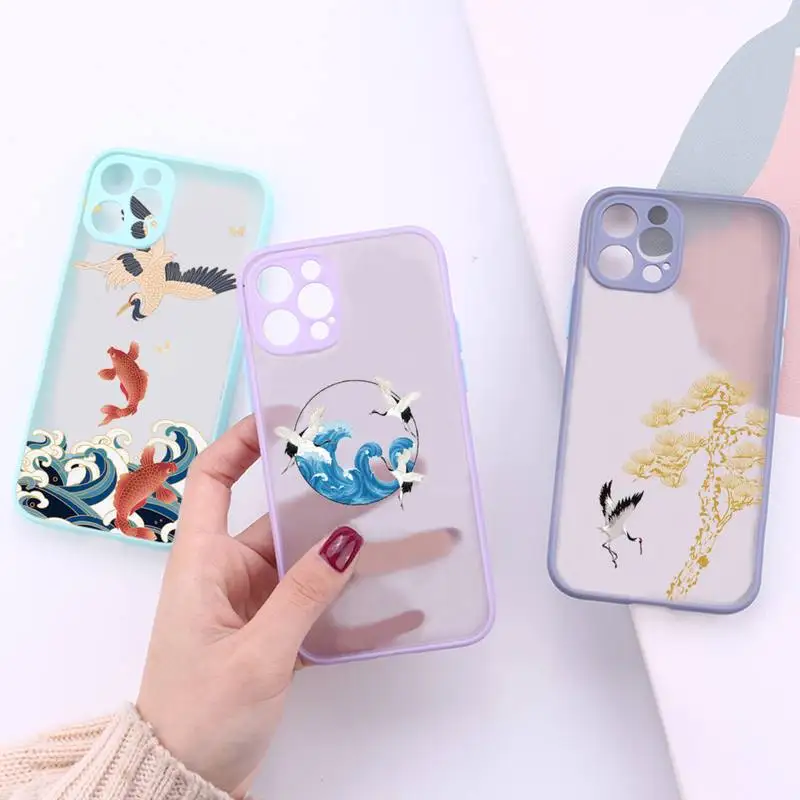 Crane and Koi Chinese style Phone Case matte transparent For iphone 7 8 11 12 plus mini x xs xr pro max cover
Crane and Koi Chinese style Phone Case matte transparent For iphone 7 8 11 12 plus mini x xs xr pro max cover