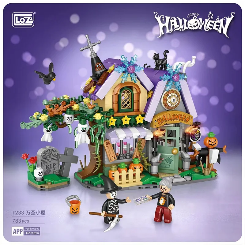 783pcs+ Loz 1233 Diamond Mini Street Halloween House Theme Building Blocks Diy City Friends Bricks Toys For Children Xmas Gifts
783pcs+ Loz 1233 Diamond Mini Street Halloween House Theme Building Blocks Diy City Friends Bricks Toys For Children Xmas Gifts