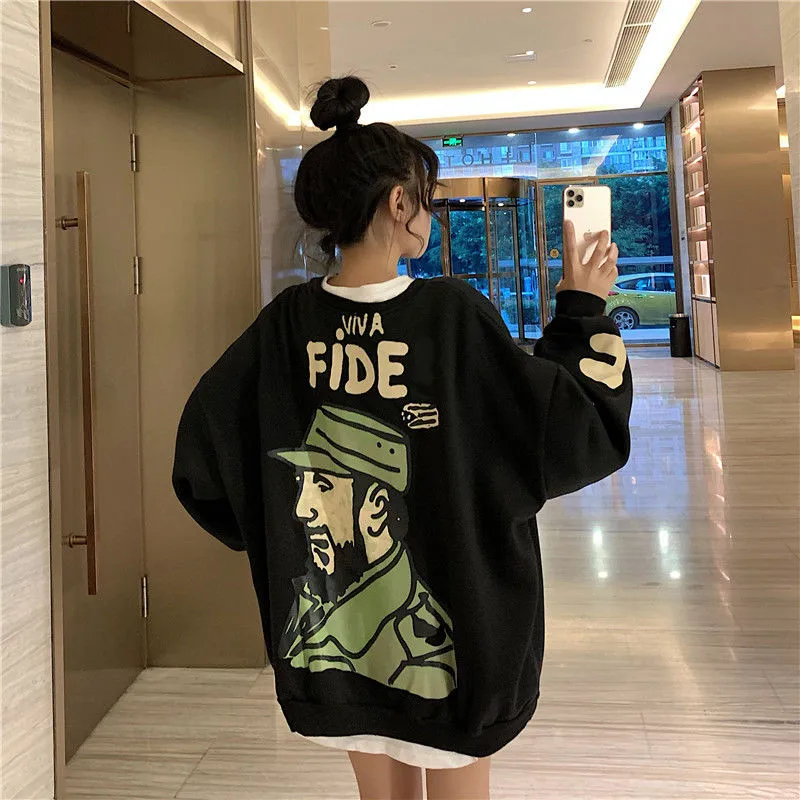 Spring Students Hoodies Gray Japan Autumn Women Holiday Loose Black Sweatshirts Design Funny Printed High Street Hoodie Tops
Spring Students Hoodies Gray Japan Autumn Women Holiday Loose Black Sweatshirts Design Funny Printed High Street Hoodie Tops