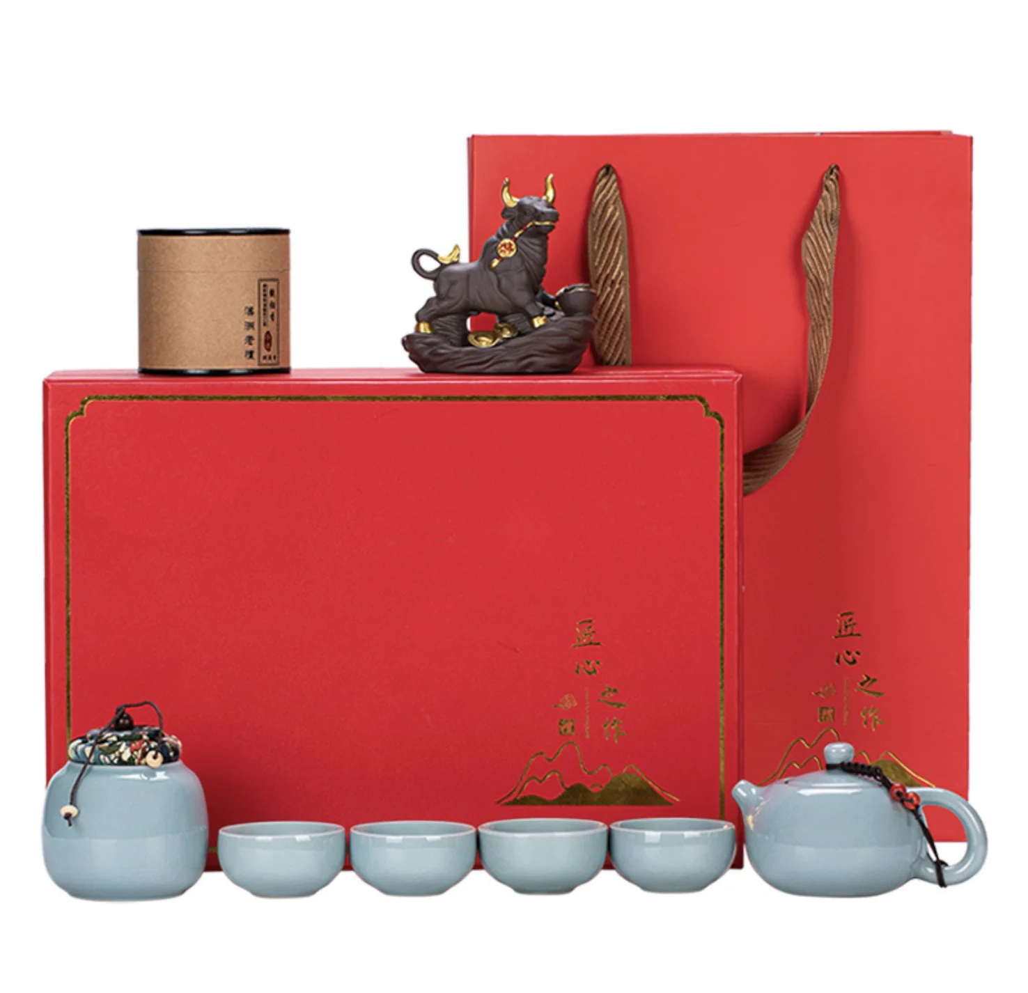 Cultural And Creative Company Business Annual Meeting To Give Customers Handy Gift Chinese Style Practical Ceramic China Tea Set
Cultural And Creative Company Business Annual Meeting To Give Customers Handy Gift Chinese Style Practical Ceramic China Tea Set