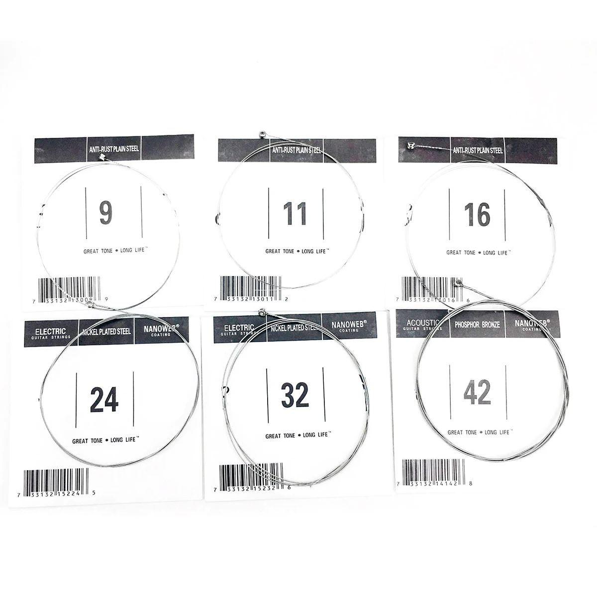 Electric Guitar Strings Nickle Plated Steel Super Light Electric Guitar Strings 9-42
Electric Guitar Strings Nickle Plated Steel Super Light Electric Guitar Strings 9-42