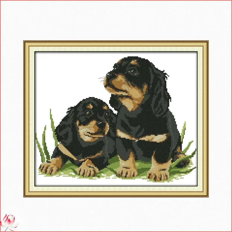 Two Dogs Cross Stitch Kits Animal Patterns Printed Canvas Embroidery Needlework Sets 11CT 14CT Diy Crafts Home Decoration
Two Dogs Cross Stitch Kits Animal Patterns Printed Canvas Embroidery Needlework Sets 11CT 14CT Diy Crafts Home Decoration