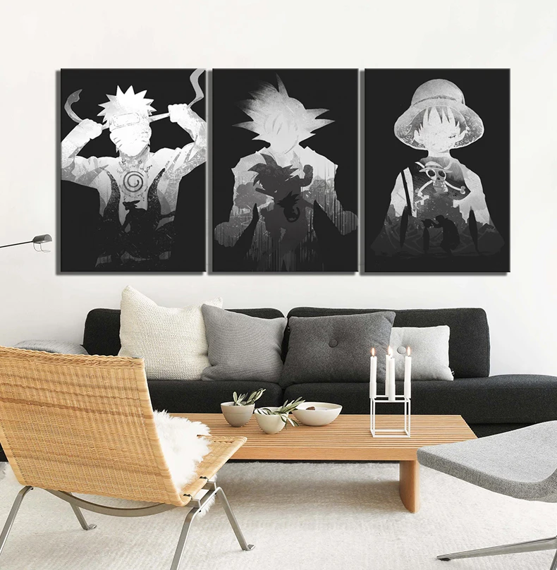 3 Pieces Naruto Goku Luffy Anime Painting Canvas Wall Art Home Decor Poster HD Printed Pictures Modern Living Room Modular Frame
3 Pieces Naruto Goku Luffy Anime Painting Canvas Wall Art Home Decor Poster HD Printed Pictures Modern Living Room Modular Frame