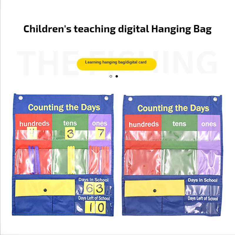 Children's Teaching Digital Hanging Bag Mounted Learning Tool Storage Bag Learning Counting Hanging Bag Digital Card Bag
Children's Teaching Digital Hanging Bag Mounted Learning Tool Storage Bag Learning Counting Hanging Bag Digital Card Bag