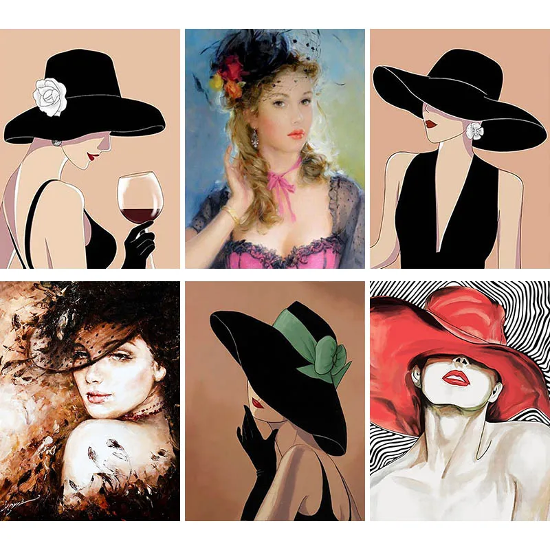 5D DIY Full Drill Square/Round Diamond Painting Lady With Hat Diamond Embroidery Wine Glass Woman Mosaic Kit Home Decoration U54
5D DIY Full Drill Square/Round Diamond Painting Lady With Hat Diamond Embroidery Wine Glass Woman Mosaic Kit Home Decoration U54