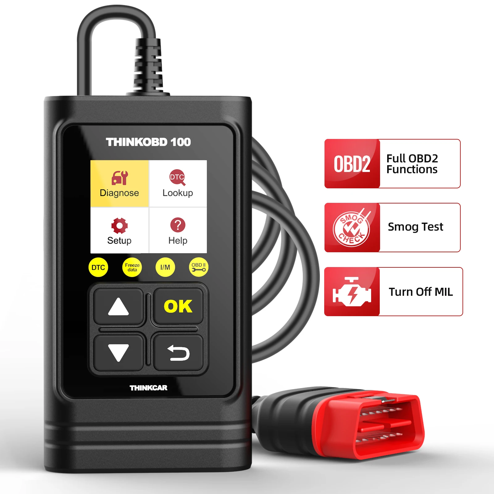 THINKCAR Thinkobd 100 OBD2 Scanner Check Engine Code Reader Emission Test Auto Tools for Mechanic Obd2 Car Diagnostic Scanner
THINKCAR Thinkobd 100 OBD2 Scanner Check Engine Code Reader Emission Test Auto Tools for Mechanic Obd2 Car Diagnostic Scanner