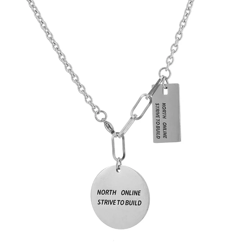 Quote Lettering Round Square Geometric Pendant Long Sweater Necklace Simple Jewelry Fashion for Men Women Gifts
Quote Lettering Round Square Geometric Pendant Long Sweater Necklace Simple Jewelry Fashion for Men Women Gifts