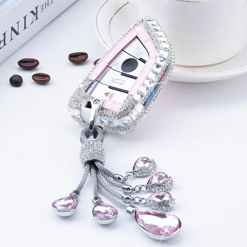 Diamond Key Case Crystal Car Smart Remote Key Cover For BMW X1 X3 X5 X6 Series 1 2 5 7 F15 F16 E53 E70 E39 F10 F30 G30 keychain
Diamond Key Case Crystal Car Smart Remote Key Cover For BMW X1 X3 X5 X6 Series 1 2 5 7 F15 F16 E53 E70 E39 F10 F30 G30 keychain