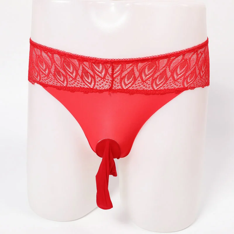 New Men's Ice Silk Underwear Lace Sexy Ultra-thin Breathable Seamless Briefs Men's Stockings Underwear Gay Underpants Sensual 
New Men's Ice Silk Underwear Lace Sexy Ultra-thin Breathable Seamless Briefs Men's Stockings Underwear Gay Underpants Sensual