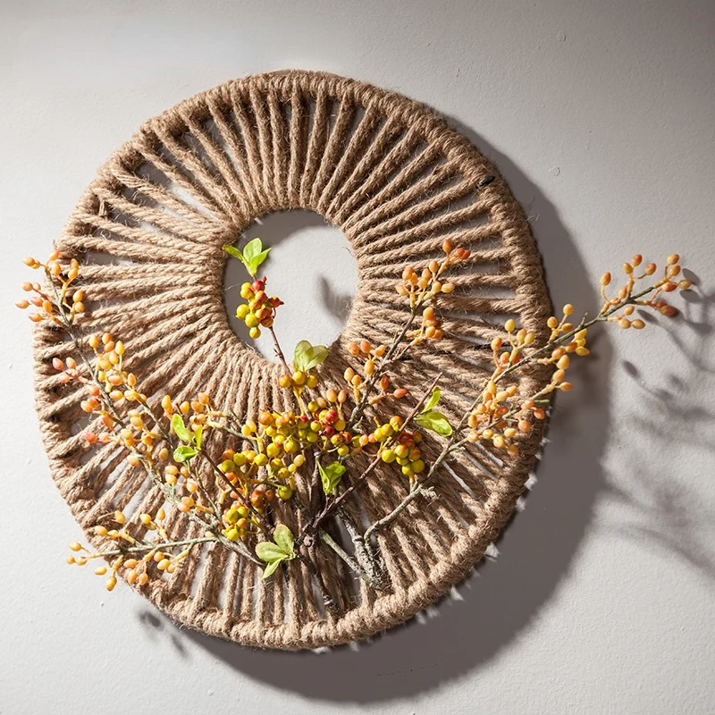 Chinese Rattan Round Wall Decoration Wall Decoration Pendant Living Room Background Wall Wall Hemp Rope Wall Hanging Ornaments
Chinese Rattan Round Wall Decoration Wall Decoration Pendant Living Room Background Wall Wall Hemp Rope Wall Hanging Ornaments