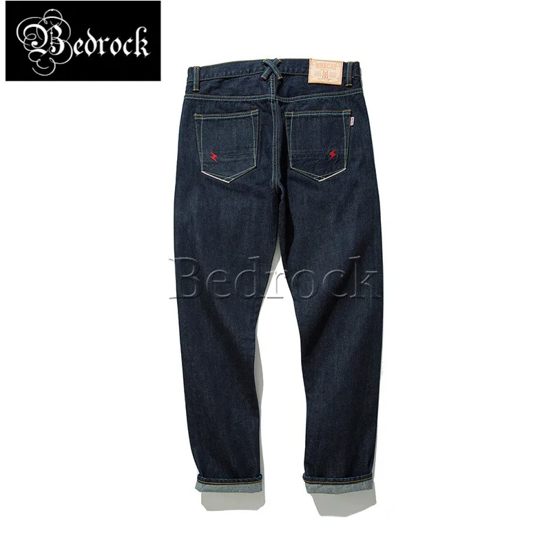 Mbbcar original design heavy Primary color undehydrated black cow Red Line Denim jeans with lightning decoration 798
Mbbcar original design heavy Primary color undehydrated black cow Red Line Denim jeans with lightning decoration 798