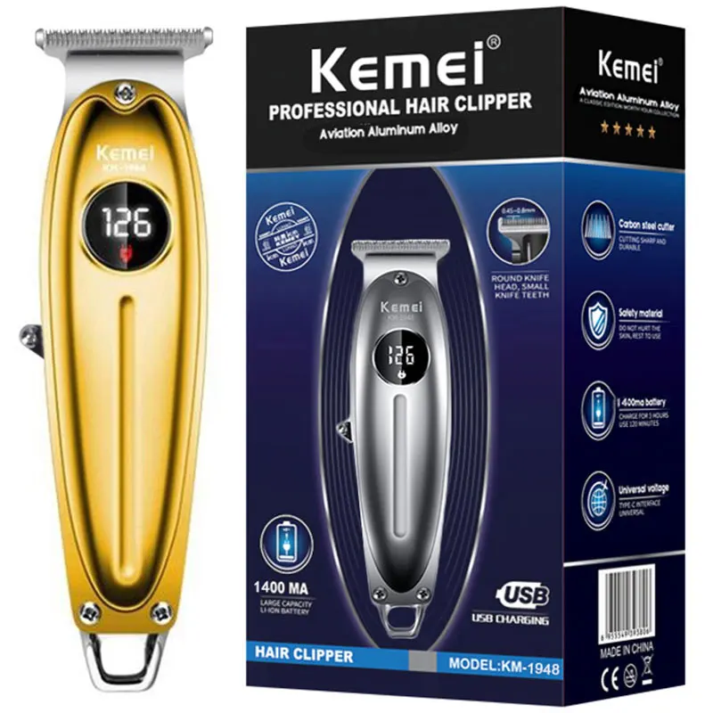 Original LCD display powerful full metal housing hair trimmer for men lithium electric finishing outlining beard trimmer
Original LCD display powerful full metal housing hair trimmer for men lithium electric finishing outlining beard trimmer