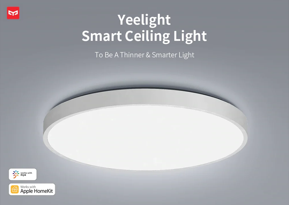 

Yeelight Smart Ceiling Lights 450C/550C Support Homekit Bluetooth Remote APP Voice Control Intelligent Lamp Works With Mijia