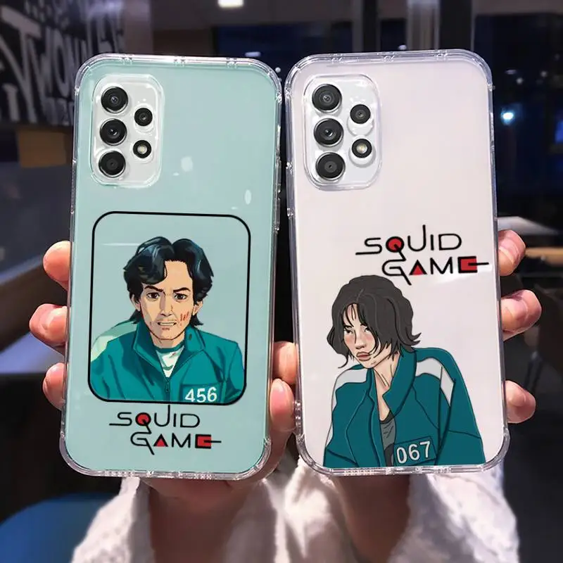 Squid Game Phone Case for Samsung A 51 50 52 12 21s 31 40 70 71 note S 20 10 21 ultra plus fe clear coque shell Round Six design
Squid Game Phone Case for Samsung A 51 50 52 12 21s 31 40 70 71 note S 20 10 21 ultra plus fe clear coque shell Round Six design