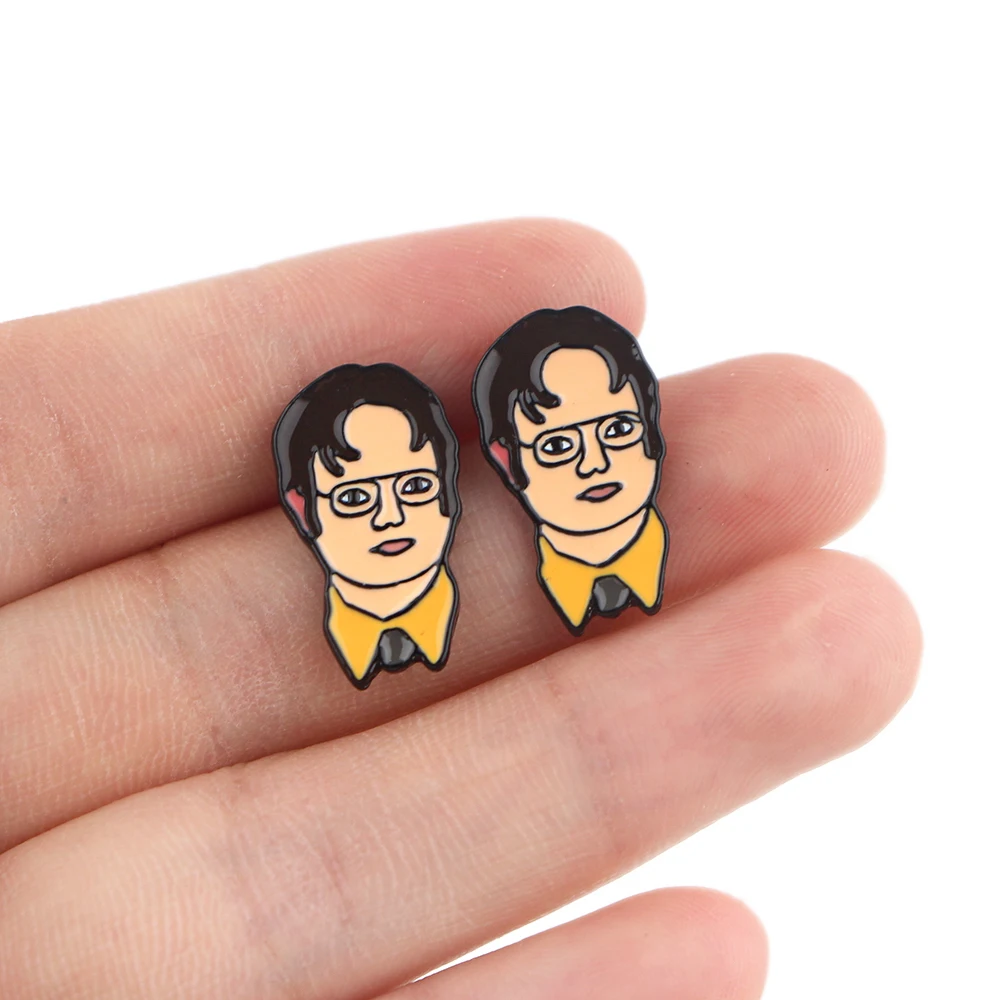PF006 Dongmanli New The Office Figure Stainless Steel Earrings for Women 2020 stud Enamel Jewelry Kids Gifts Girls
PF006 Dongmanli New The Office Figure Stainless Steel Earrings for Women 2020 stud Enamel Jewelry Kids Gifts Girls