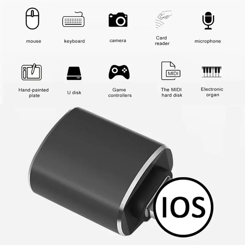2Pcs Famale USB For Lightning Camera Adapter Converter Data SD Card U Disk Short OTG For IPhone 11 Pro XS MAX XR X 6 6S 7 8 Plus
2Pcs Famale USB For Lightning Camera Adapter Converter Data SD Card U Disk Short OTG For IPhone 11 Pro XS MAX XR X 6 6S 7 8 Plus