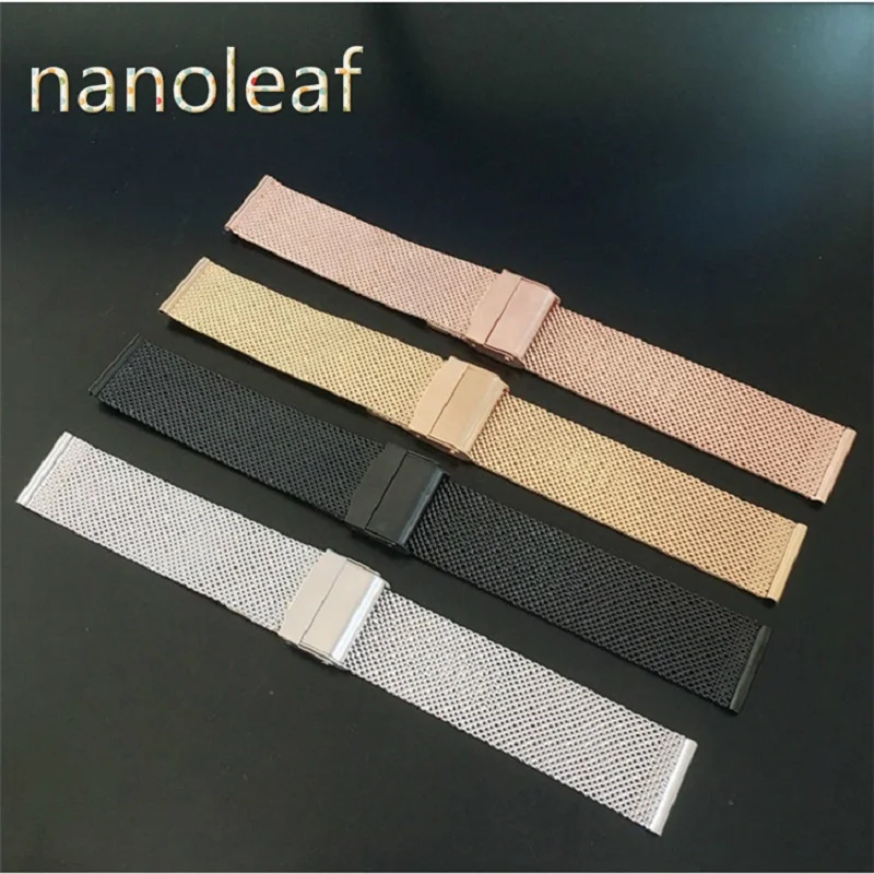 Suitable for Appple12/14/16/18/20/22/40mmIP Electroplated Stainless Steel Strap Straight end Bracelet Mesh Buckle Strap 4 Colors
Suitable for Appple12/14/16/18/20/22/40mmIP Electroplated Stainless Steel Strap Straight end Bracelet Mesh Buckle Strap 4 Colors