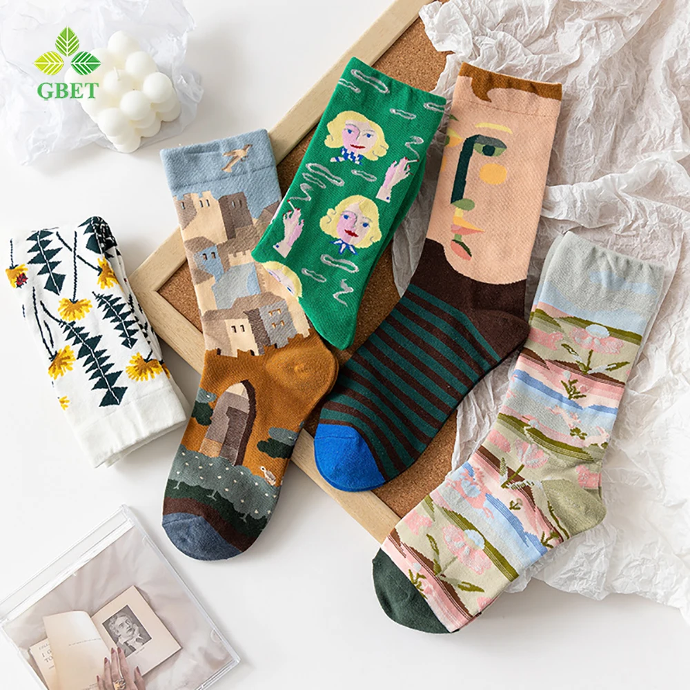 Fall/Winter Women's Socks Fashion Ins Abstract Literature Medium Tube Socks Art Cute Lolita Kawaii Retro Trend Socks For Women
Fall/Winter Women's Socks Fashion Ins Abstract Literature Medium Tube Socks Art Cute Lolita Kawaii Retro Trend Socks For Women