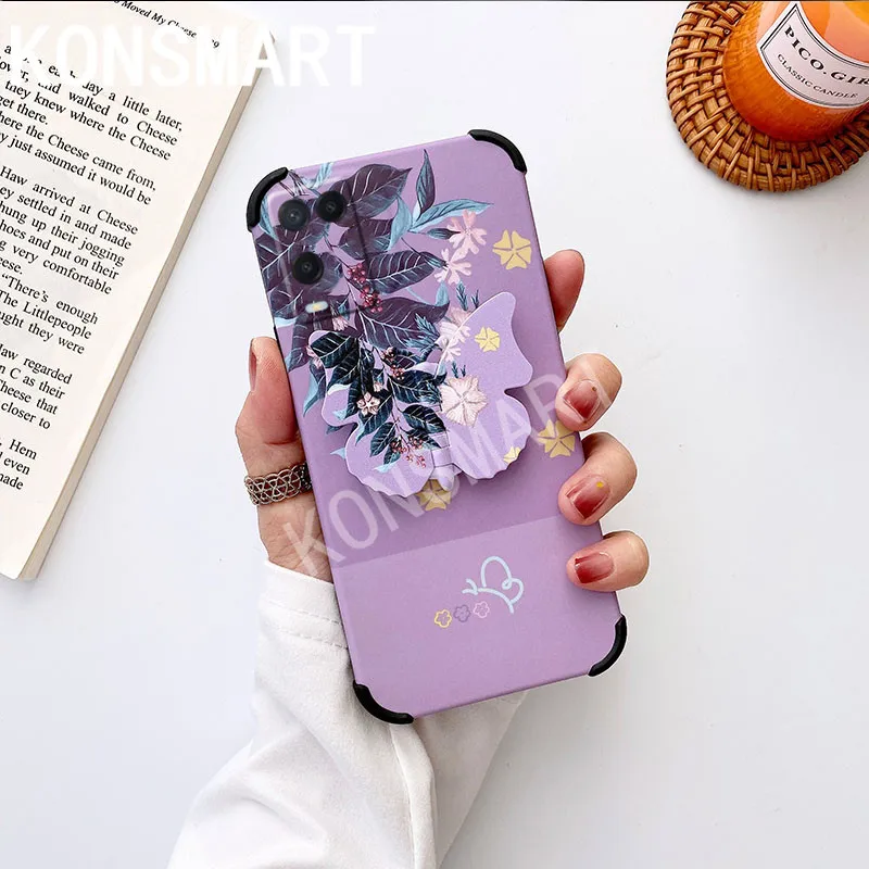 KONSMART For OPPO A54 4G Case Silcione Soft Flower Cute Butterfly Phone Case Oppoa54 6.51" With Holder Back Cover Couqe
KONSMART For OPPO A54 4G Case Silcione Soft Flower Cute Butterfly Phone Case Oppoa54 6.51" With Holder Back Cover Couqe
