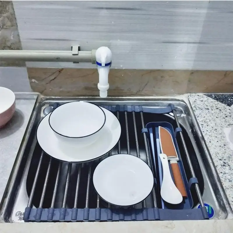 Foldable Dish Rack Kitchen Storage Holder Drainer Bowl Kitchen Cutlery Cup Plates Dish Drainer Rack Sink Rack Organizer Holder
Foldable Dish Rack Kitchen Storage Holder Drainer Bowl Kitchen Cutlery Cup Plates Dish Drainer Rack Sink Rack Organizer Holder