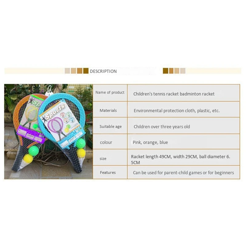 1 Pair Badminton Racket for Children Indoor Outdoor Sport Game Kids Toys
1 Pair Badminton Racket for Children Indoor Outdoor Sport Game Kids Toys