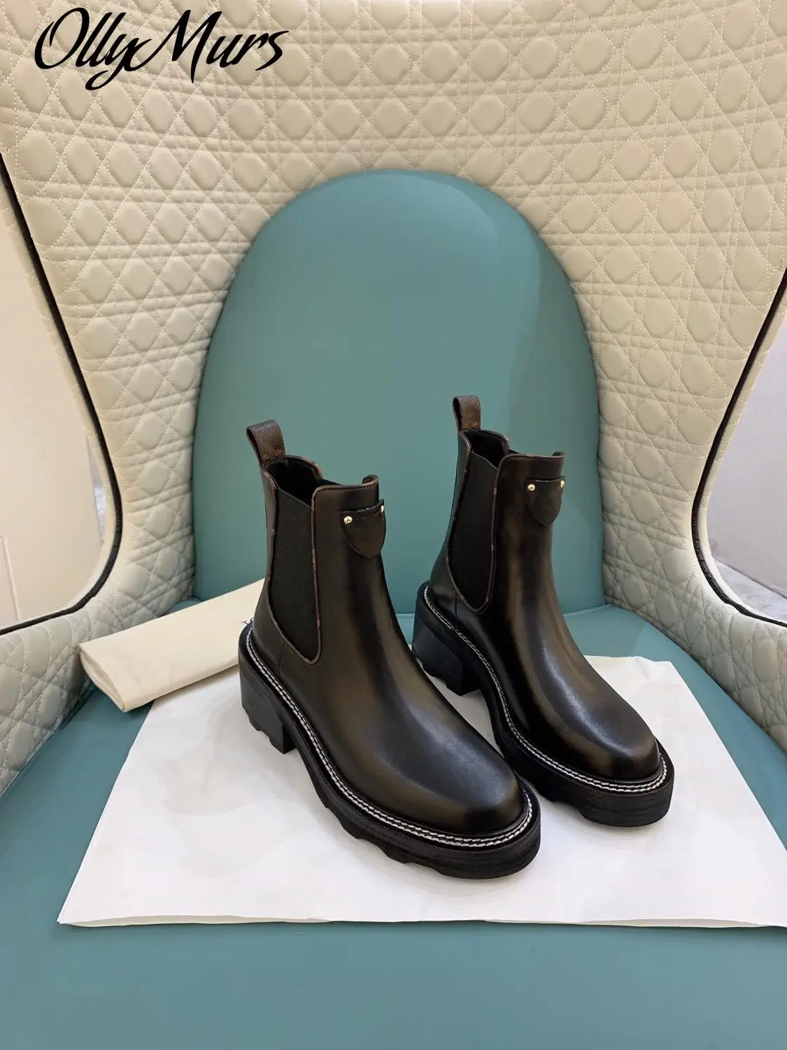Ollymurs Women's boots Europe autumn / winter Chelsea middle heel leather British style elastic short boots children's Boots
Ollymurs Women's boots Europe autumn / winter Chelsea middle heel leather British style elastic short boots children's Boots