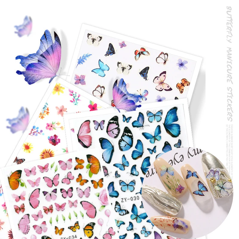 10PCS 3D Various Butterfly Nail Art Stickers DIY Purple Flower Insect Butterfly Self-adhesive Manicure Tool
10PCS 3D Various Butterfly Nail Art Stickers DIY Purple Flower Insect Butterfly Self-adhesive Manicure Tool