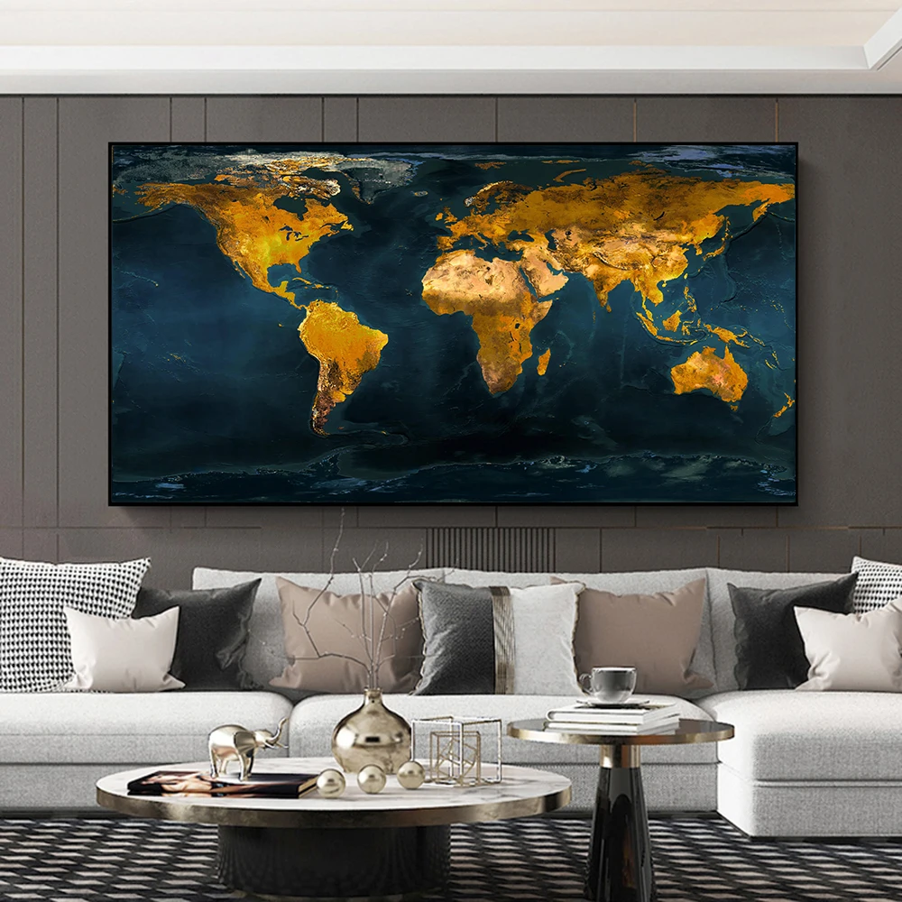 Modern Home Decoration Painting World Map Wall Art Picture Posters and Prints Canvas Painting for Living Room Home Decor Cuadros
Modern Home Decoration Painting World Map Wall Art Picture Posters and Prints Canvas Painting for Living Room Home Decor Cuadros