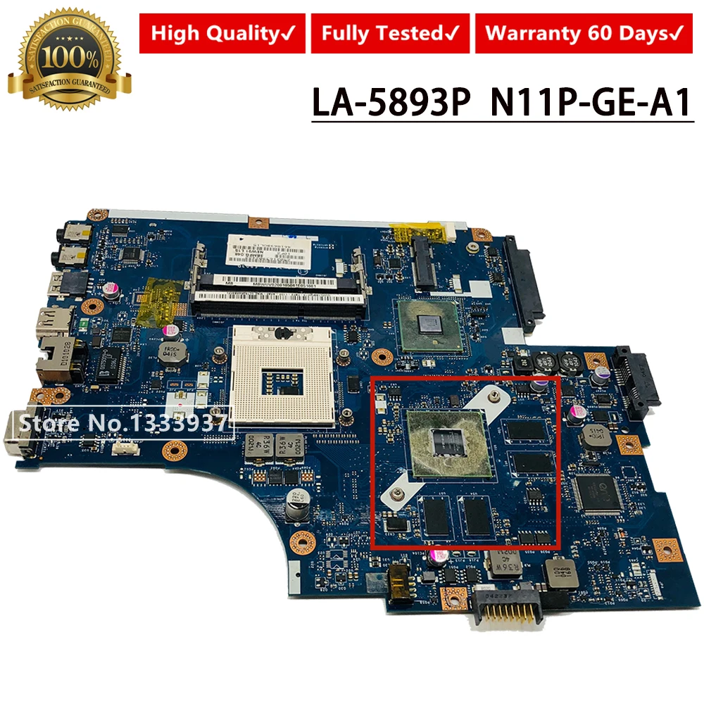 NEW71 LA-5893P mainboard For ACER 5742 5742G 5741 5741G Laptop Motherboard N11P-GE-A1 1GB GT320M MBWUV02001 MB.WUV02.001
NEW71 LA-5893P mainboard For ACER 5742 5742G 5741 5741G Laptop Motherboard N11P-GE-A1 1GB GT320M MBWUV02001 MB.WUV02.001