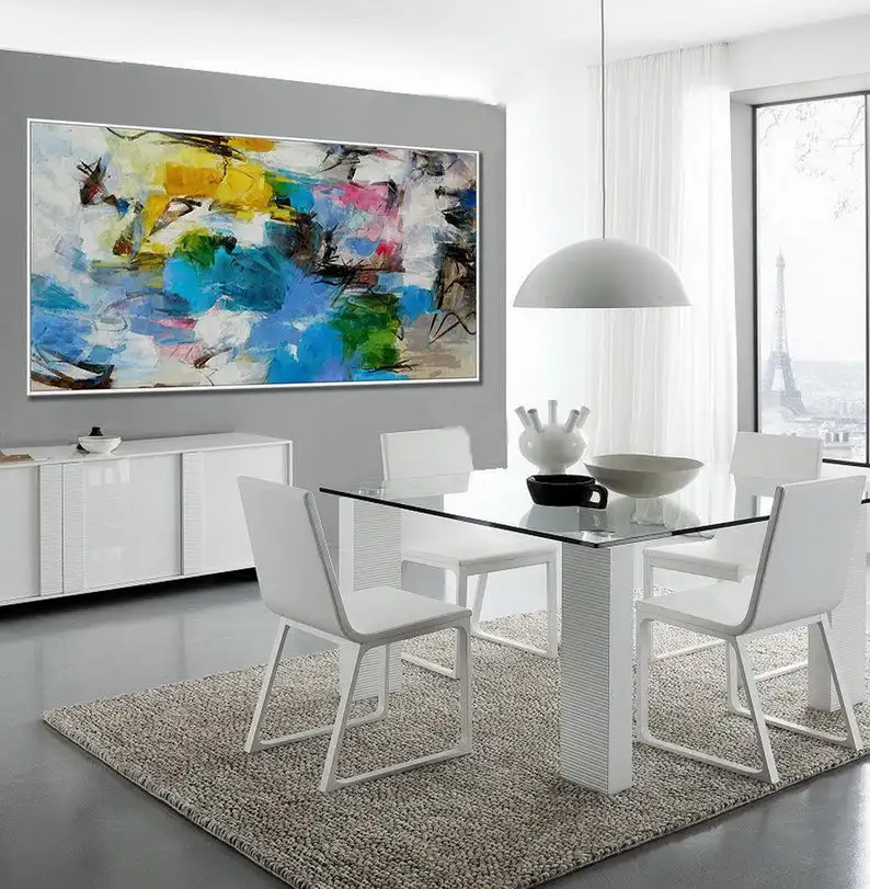 Домашний декор, абстрактная живопись, большая картина на стену, красочная, современная, объемная, панорамная, широкая, абстрактная живопись маслом на холсте
Домашний декор, абстрактная живопись, большая картина на стену, красочная, современная, объемная, панорамная, широкая, абстрактная живопись маслом на холсте
