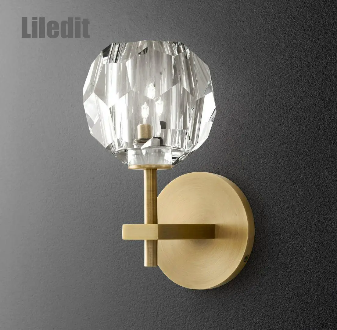 Modern Crystal Wall Sconce Lighting Fixture Nordic Glass Ball Lamp Bedside Living Room Hallway Home Decoration Golden Lights
Modern Crystal Wall Sconce Lighting Fixture Nordic Glass Ball Lamp Bedside Living Room Hallway Home Decoration Golden Lights