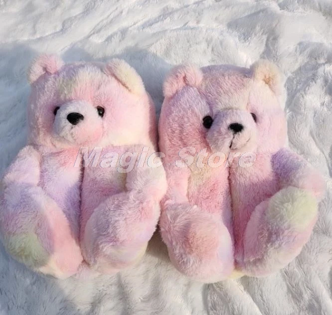 Women Teddy Bear Slippers Winter Warm Plush House Shoes Indoor Flip Flops Funny Cartoon Bear Slipper Female Soft Anti-slip Shoes
Women Teddy Bear Slippers Winter Warm Plush House Shoes Indoor Flip Flops Funny Cartoon Bear Slipper Female Soft Anti-slip Shoes