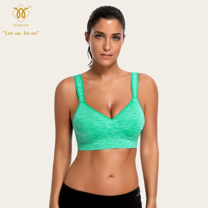 WingsLove Women Sports Bra Seamless Full Coverage Support Wire Free Brassiere Fitness Sport Bras
WingsLove Women Sports Bra Seamless Full Coverage Support Wire Free Brassiere Fitness Sport Bras