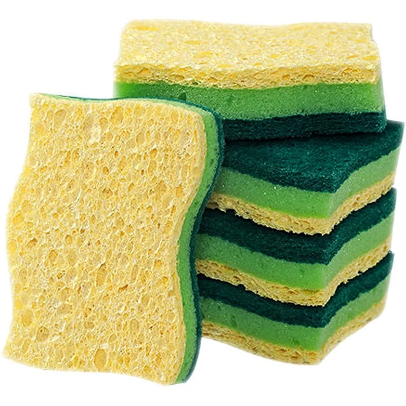 Non-Scratch Cellulose Household Kitchen Sponges, Dishes Sponge 5 Packages ,Multi-Use Dish Scrubber Sponge for Household
Non-Scratch Cellulose Household Kitchen Sponges, Dishes Sponge 5 Packages ,Multi-Use Dish Scrubber Sponge for Household