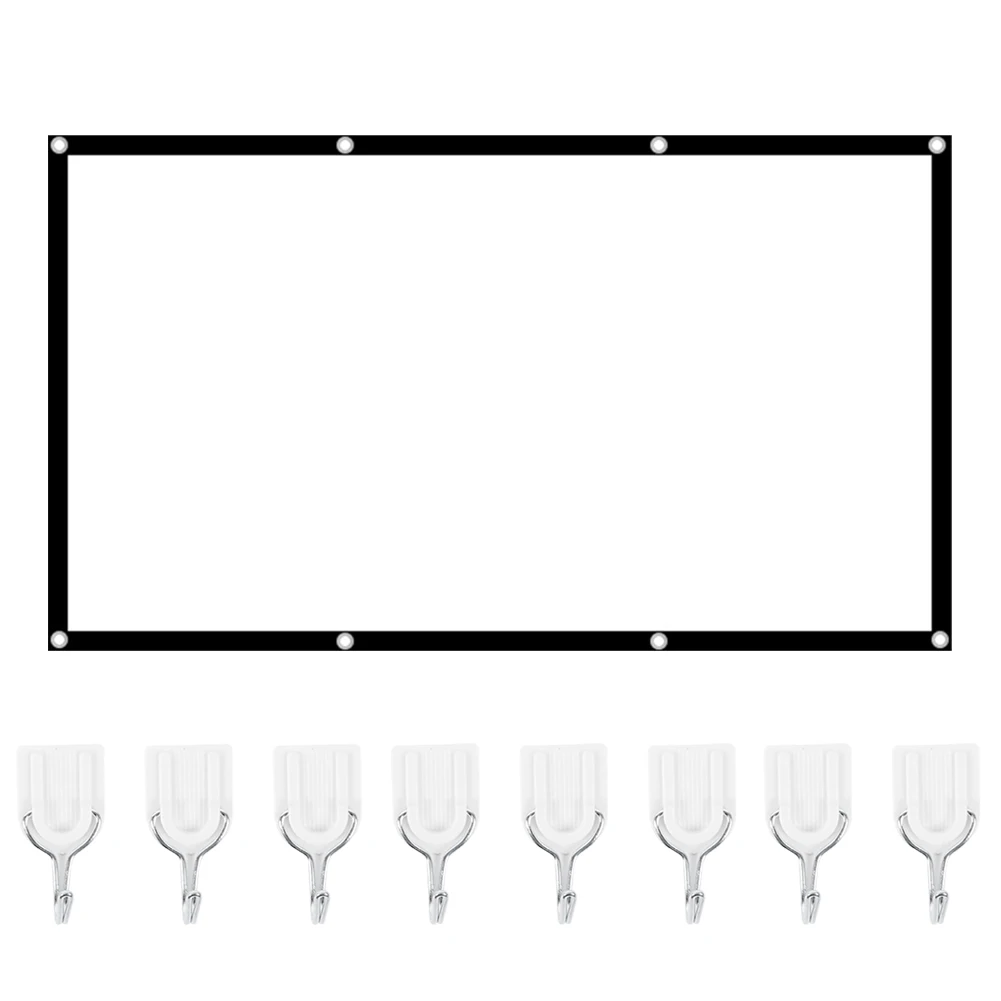 16:9 Portable HD Projector Screen Foldable Projection Curtain Polyester for Home Office portable portable portable portable
16:9 Portable HD Projector Screen Foldable Projection Curtain Polyester for Home Office portable portable portable portable