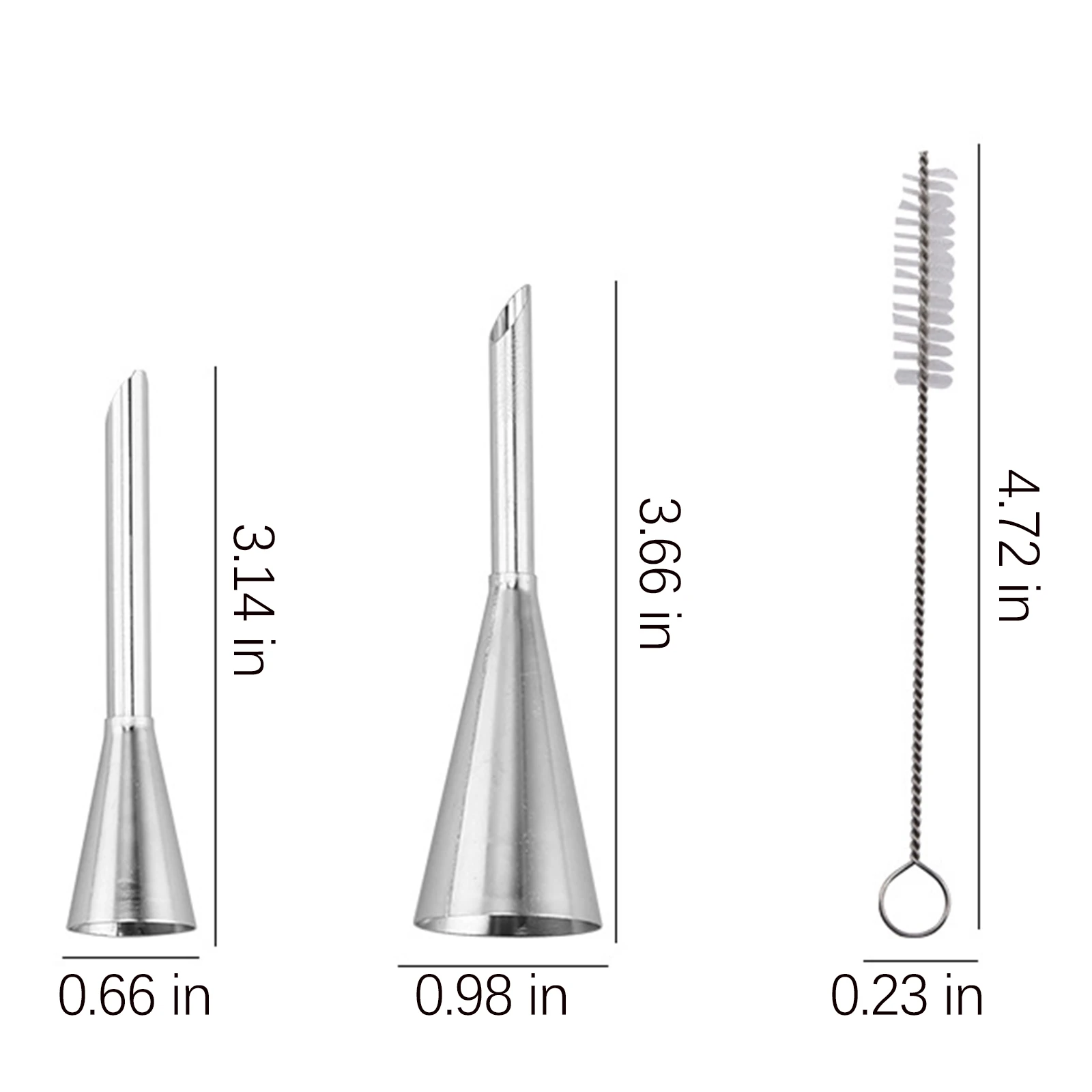 2 Sizes Cream Icing Piping Puff Nozzle Tips Stainless Steel Cupcake Puffs Injection Russian Syringe Confectionery Pastry Tool
2 Sizes Cream Icing Piping Puff Nozzle Tips Stainless Steel Cupcake Puffs Injection Russian Syringe Confectionery Pastry Tool