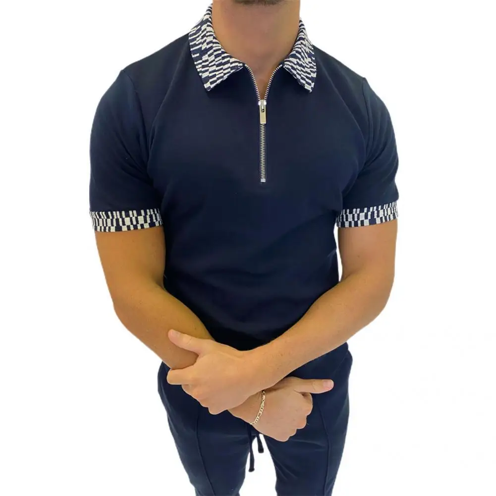 Good Workmanship Zipper Ornament Summer Short Sleeve Men Shirt for Dating High Street 
Good Workmanship Zipper Ornament Summer Short Sleeve Men Shirt for Dating High Street