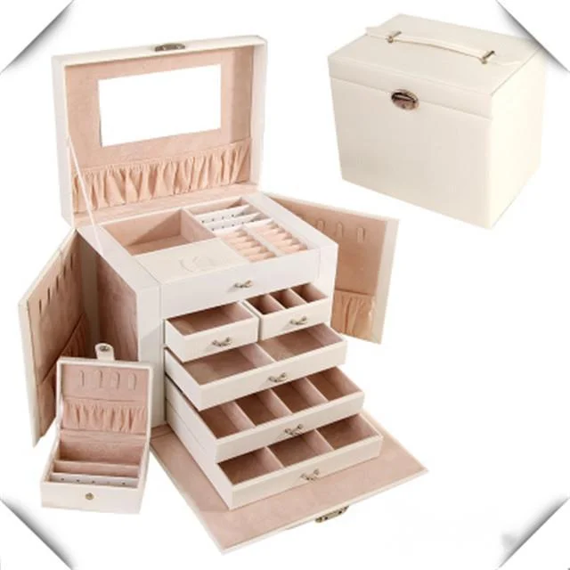 Portable Jewelry Box Organizer Ring Stud Earrings Jewelry Storage Box With Mirror Faux Leather Box W0227
Portable Jewelry Box Organizer Ring Stud Earrings Jewelry Storage Box With Mirror Faux Leather Box W0227