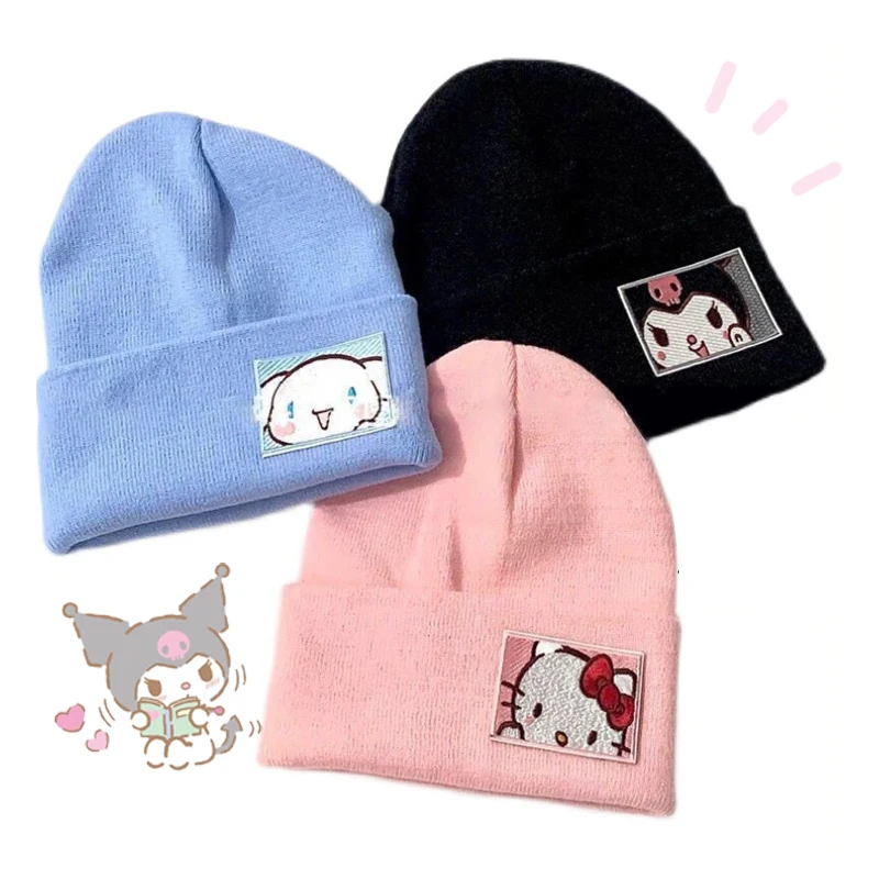 Кавайная зимняя мультяшная Вязаная Шерстяная Шапка My Melody Cinnamoroll Kuromi, фигурки героев аниме, теплая шапка, Мягкая Милая Подарочная шапка
Кавайная зимняя мультяшная Вязаная Шерстяная Шапка My Melody Cinnamoroll Kuromi, фигурки героев аниме, теплая шапка, Мягкая Милая Подарочная шапка