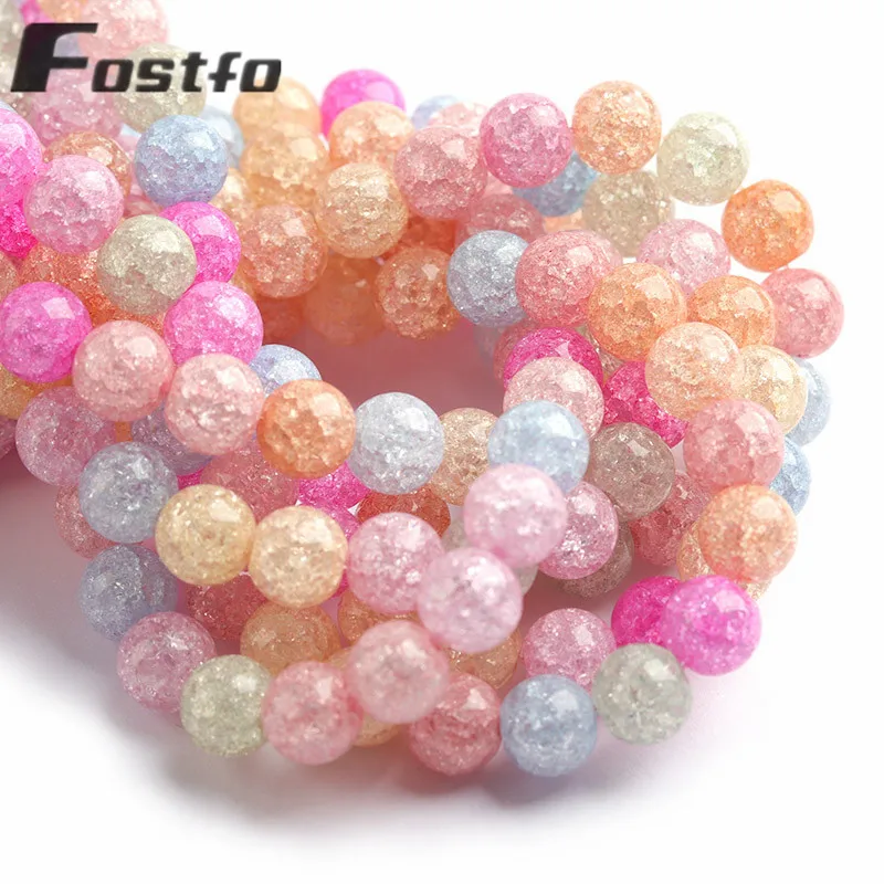 Crystal Beads Light Colorful Snow Cracked Natural Stone Loose Spacer Beads For Jewelry Making Round 6/8/10mm DIY Accessories
Crystal Beads Light Colorful Snow Cracked Natural Stone Loose Spacer Beads For Jewelry Making Round 6/8/10mm DIY Accessories