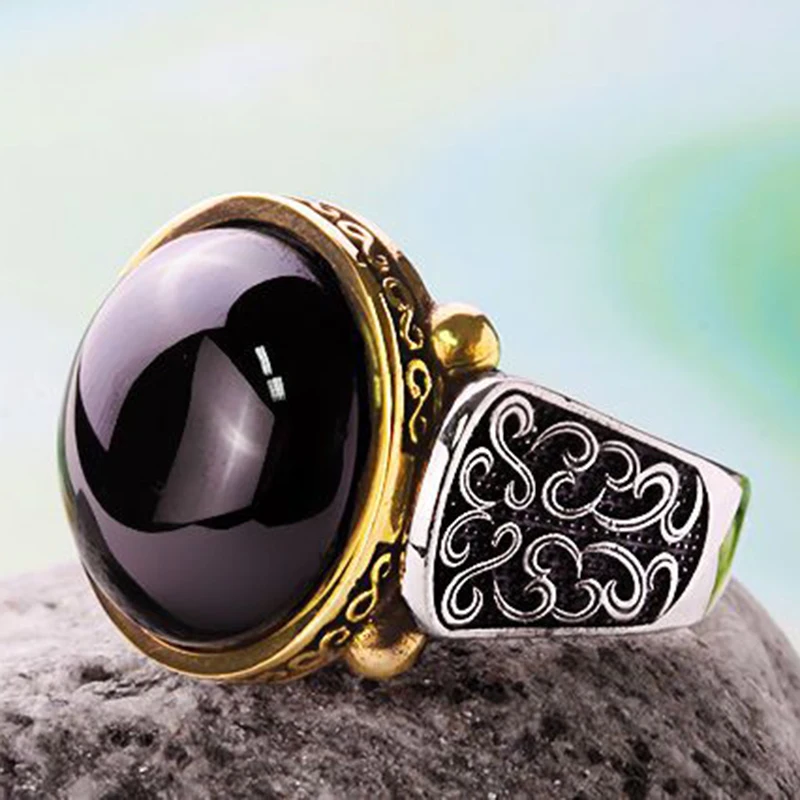 Fashion Two Tone Hallow out Ring Plated Black Stone Rings For Women Wedding Party Punk Jewely Accessories Gift B4M912
Fashion Two Tone Hallow out Ring Plated Black Stone Rings For Women Wedding Party Punk Jewely Accessories Gift B4M912