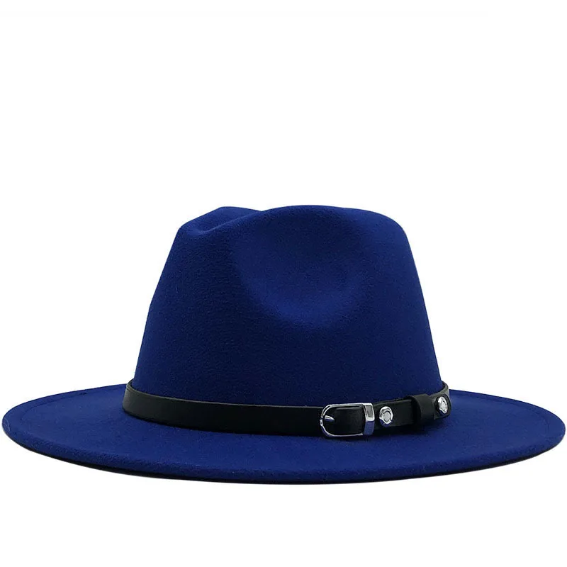NEW Fashion Trend Women Ladies Wool Felt Fedora Hat Black Belt Wide Brim Wool Panama Casual Formal Party Winter Jazz Wholesale
NEW Fashion Trend Women Ladies Wool Felt Fedora Hat Black Belt Wide Brim Wool Panama Casual Formal Party Winter Jazz Wholesale