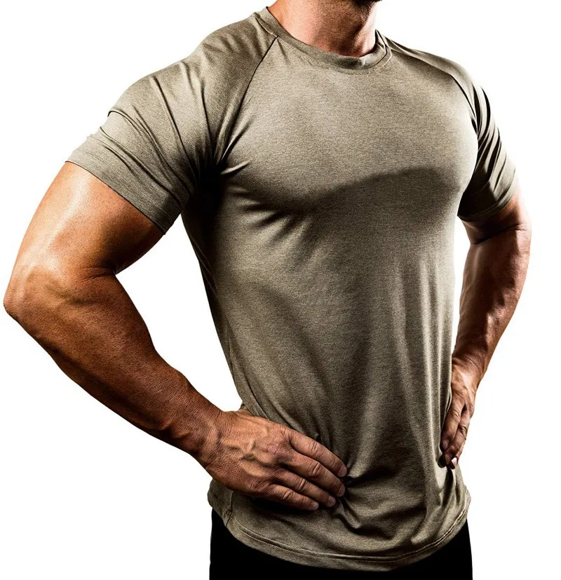 New 8-Color fitness clothing men's solid color T-shirt round neck outdoor running quick-drying breathable sports running trainin
New 8-Color fitness clothing men's solid color T-shirt round neck outdoor running quick-drying breathable sports running trainin