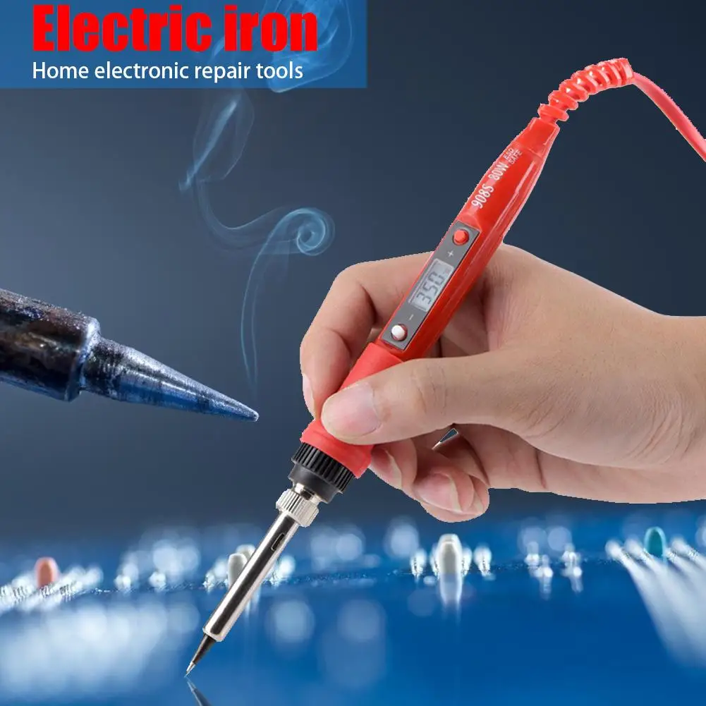 80W Digital Adjustable Temperature Electric Soldering Iron Rework Station Pencil Welding Equipment Repair Tool Supplies
80W Digital Adjustable Temperature Electric Soldering Iron Rework Station Pencil Welding Equipment Repair Tool Supplies