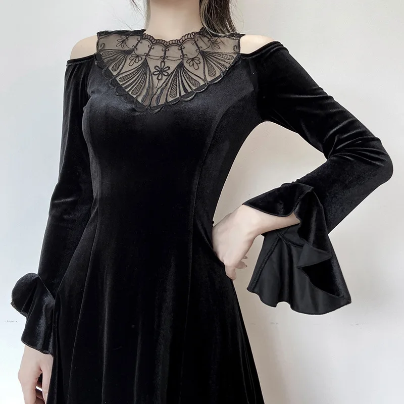 Corsets Dresss for Women Design of Dark Girl Style New Lace Collar Dress in Autumn And Winter Cyberpunk Clothing
Corsets Dresss for Women Design of Dark Girl Style New Lace Collar Dress in Autumn And Winter Cyberpunk Clothing