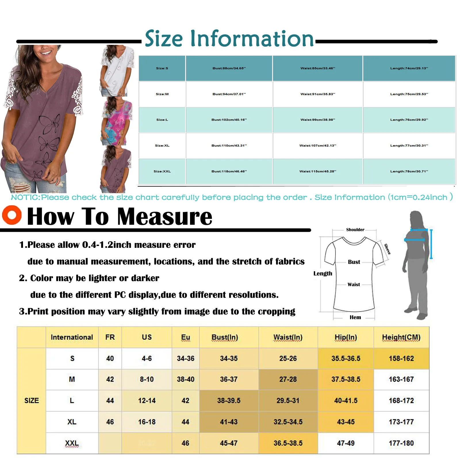 Women's Fashion Letter Button Lace Decorate Short Sleeve Casual O-Neck Loose Top Summer Female T shirt Short Sleeve T shirt
Women's Fashion Letter Button Lace Decorate Short Sleeve Casual O-Neck Loose Top Summer Female T shirt Short Sleeve T shirt