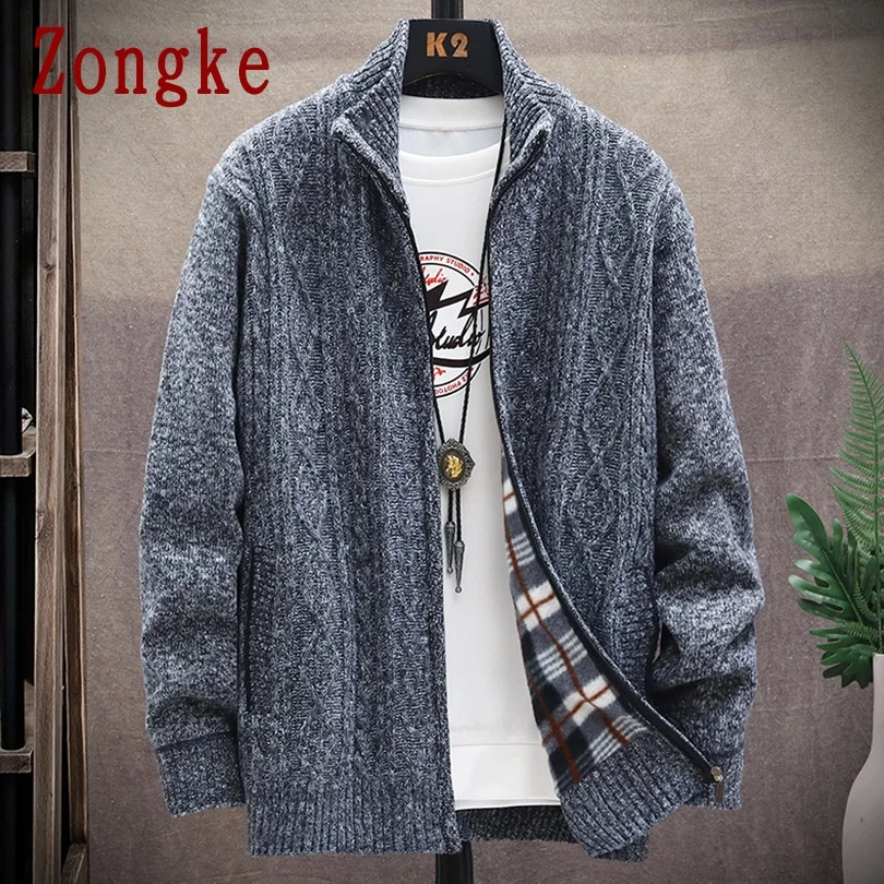 Zongke 2021 Solid Korean Knitwear Cardigan Men Sweater Zipper Sweaters For Men Slim Fit Winter Clothes M-3XL
Zongke 2021 Solid Korean Knitwear Cardigan Men Sweater Zipper Sweaters For Men Slim Fit Winter Clothes M-3XL