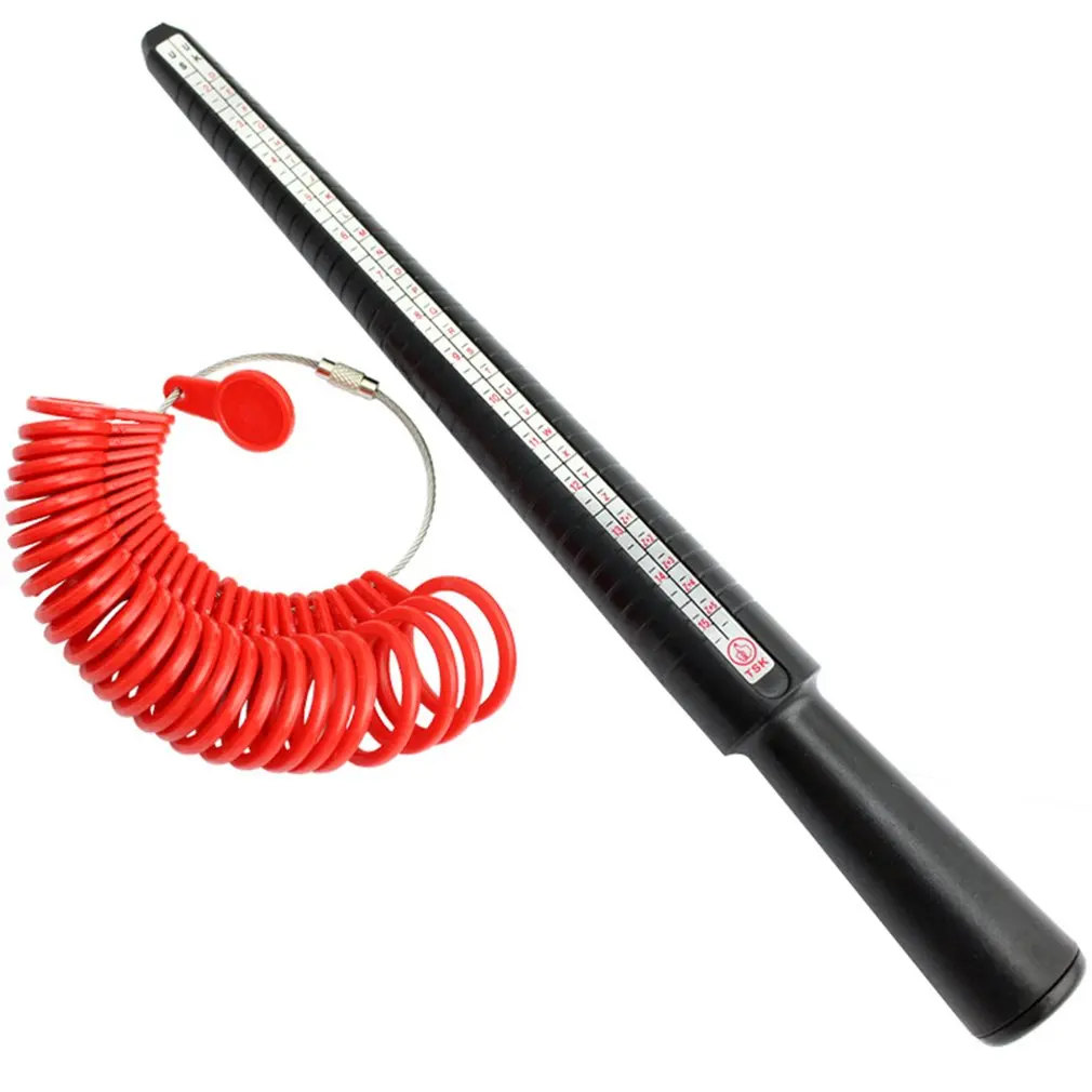 US Ring Mandrel Sizer Finger Sizing Measuring Jewelry Tool Gauge Stick Plastic with Ring Size Fashion Plastic Jewelry Tool Set
US Ring Mandrel Sizer Finger Sizing Measuring Jewelry Tool Gauge Stick Plastic with Ring Size Fashion Plastic Jewelry Tool Set